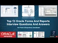 Oracle Forms and Report Interview Questions and Answers Oracle Interview Top 13 Q A for Success