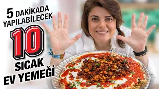 5 dakikal k en g zel 10 s cak ev yeme i tarifi kebap skender bezelye kuru fasulye u0026 pilav