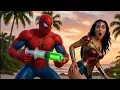 Lagu Unexpected Team-Up 💔 A Hilarious Spiderman \u0026 Wonder Woman Fight Against Joker and Red Hulk JR