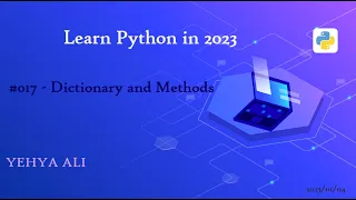Learn Python in Arabic Dictionary and Methods