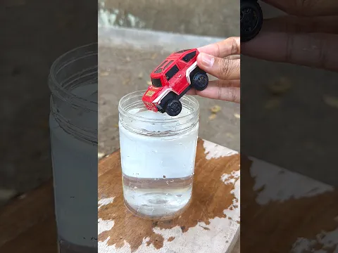 Truk oleng dan truk monster hancurin kelereng jelly #kelereng #experiment #shorts #trukoleng #jelly