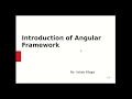 Angular 8 Introduction of Angular Framework Angular Tutorial for Beginners