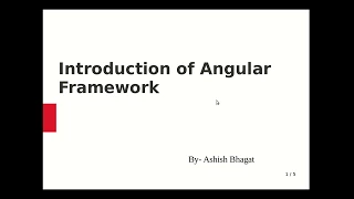 Angular 8 Introduction of Angular Framework Angular Tutorial for Beginners