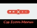 Menu with icon css css tutorial cool css animation 2018