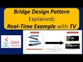 Bridge Design Pattern Explained Real-Time Example with TV
