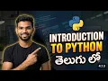 0 Python for Beginners in Telugu Programming Tutorial for freshers