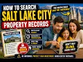 How to search Salt Lake City property records