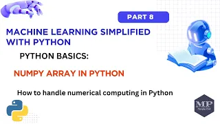 Part 8 Numpy Array - Handling Numerical Computing in Python