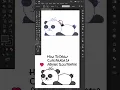 How To Draw Cute Panda In adobe illustrator