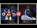 Cartoon Showdown Lion Voltron VS Vehicle Voltron Transformation
