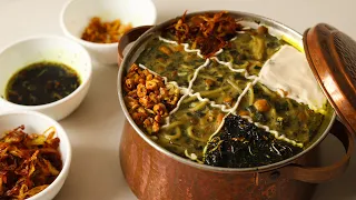 طرز تهیه آش رشته سنتی و جاافتاده  راز لعاب و خوشرنگ شدن آش دندنها