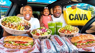 EATING AT ONLY HEALTHY FAST FOOD RESTAURANTS FOR THE 24 HOURS!