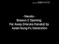 Download Lagu Naruto - Season 2 OP ♢ Far Away (Haruka Kanata) by Asian Kung-Fu Generation