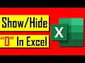 How to Display or Hide Zero Values In Excel