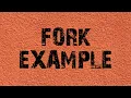 FORK EXAMPLE IN OS GATE CS 2005