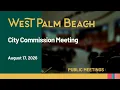 City Commission Meeting August 17 2026