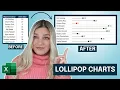 How to Create a Lollipop Chart in Excel using functions