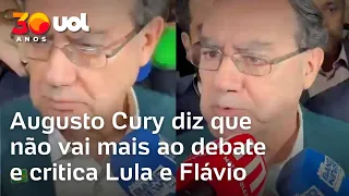 Debate da Band: Cury diz que não vai entrar e critica ausências de Lula e Flávio: 'Não é democracia'