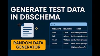 How to Generate Test Data in DbSchema