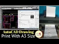 Autocad Drawing PRINT in A3 Paper Size PLOTTING PRINTING COMPLETE TUTORIAL EPSON A3 PRINTER