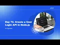 Day 72 Create a User Login API in Node