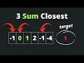 3Sum Closest - Two Pointer Coding Interview Patterns