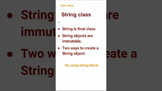 String class 27