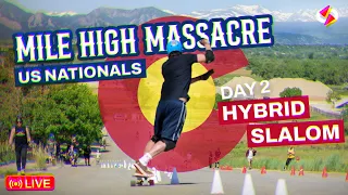 MILE HIGH NATIONALS DAY 2 HYBRID SLALOM - 2025 US National Championship of Slalom Skateboarding
