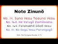 Note Zinuno No. 14, 163, 164, 111 || Minggu, 22 Januari 2023 || Molo'o Perikopen Gereja ONKP