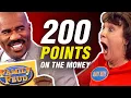 Perfect 200-point Fast Money rounds on Family Feud