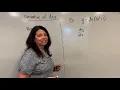 Using the Derivative of ln x Example 2 Dr April Strom