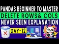 How to Delete Rows Columns in Pandas Dataframe Data Science Course Madhusai Mighty