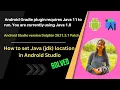 Issue Solved Android Gradle plugin requires Java 11 to run you are currently using Java 1 8