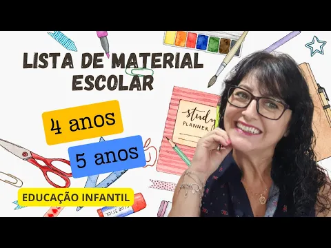 Download MP3 Lista de Material Escolar: para 4 e 5 anos - Educação Infantil