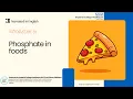 Introduction to Phosphate in foods
