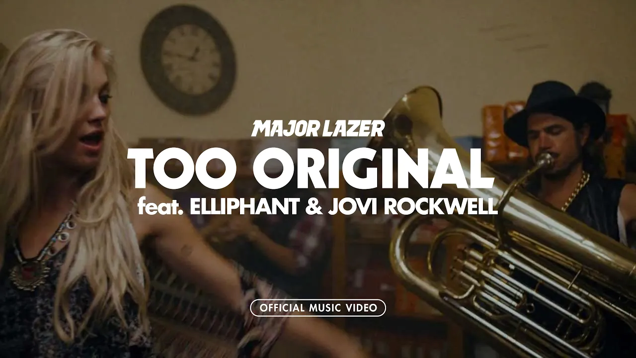 Major Lazer -  Too Original (feat. Elliphant & Jovi Rockwell) (Official Music Video)