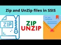 Zip and Unzip files in SSIS