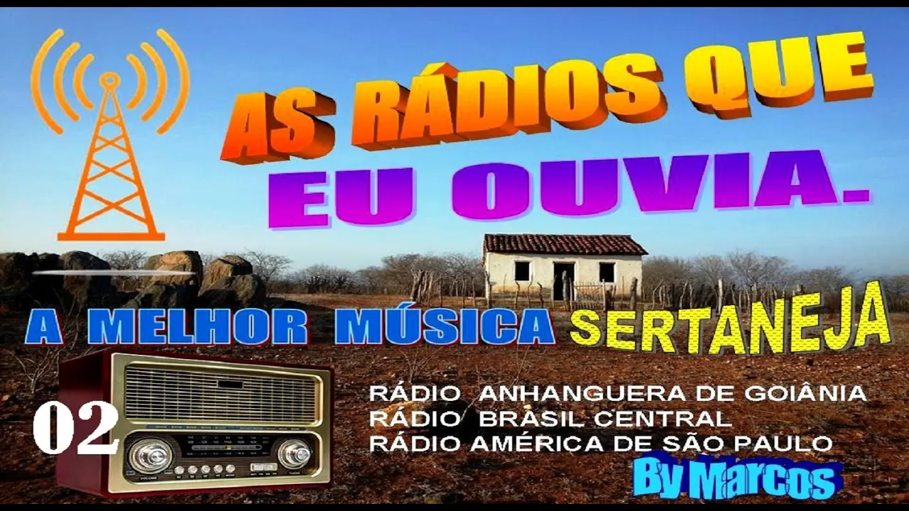 (02)-As RÁDIOS que eu ouvia com o melhor da música Sertaneja - Recordando o passado bom demais.