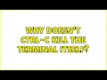 Ubuntu Why doesn t Ctrl-C kill the Terminal itself 5 Solutions