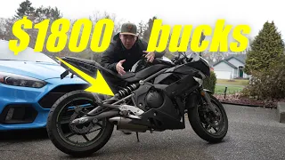 I bought the CHEAPEST SPORTBIKE Kawasaki Ninja 650R Supertwin Build