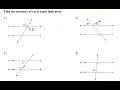 How to find the measure of each angle indicated