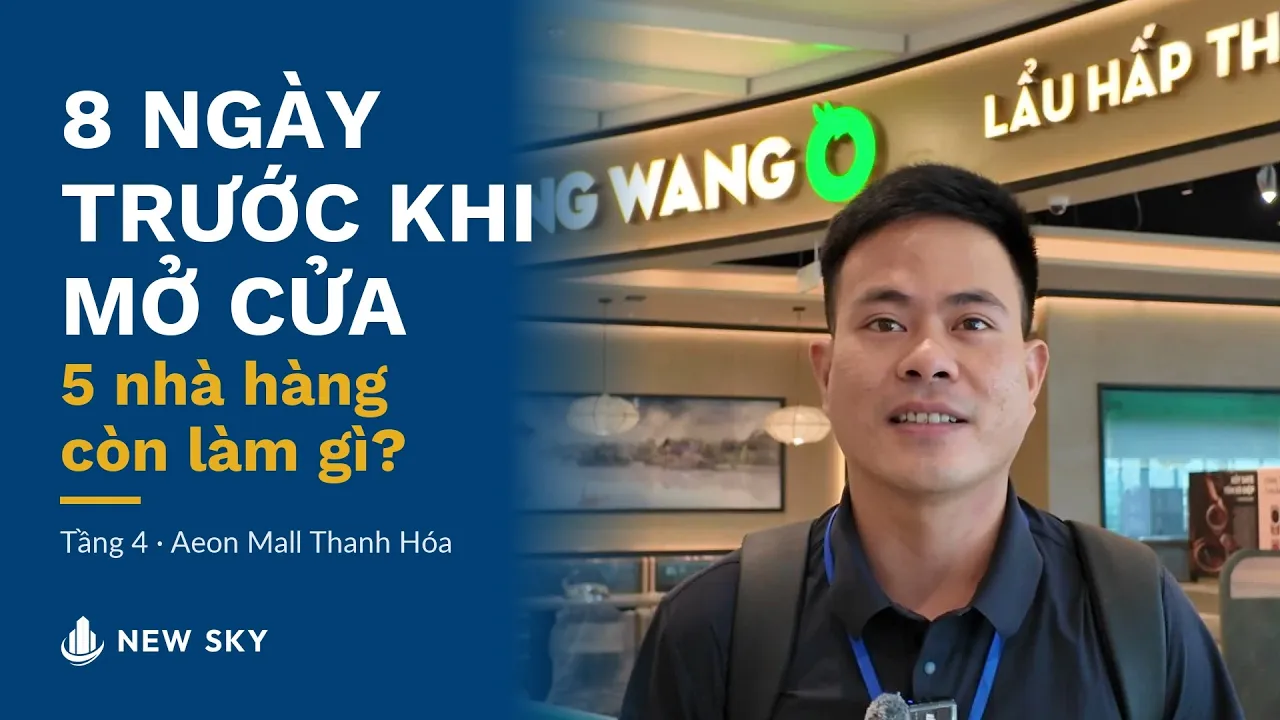 Xem video: Thi công cùng lúc 5 nhà hàng trên tầng 4 Aeon Mall Thanh Hóa.