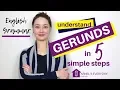 English Grammar GERUNDS in 5 simple steps