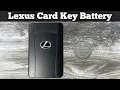 Lexus Credit Card Wallet Key Fob Battery Replacement - How To Change Or Replace Lexus Card Batteries