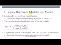 Binary Choice - Linear Probability and Logit Models