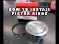 Installing Piston Rings The Easy Way With No Tools