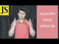 Javascript Tutorial typeof operator