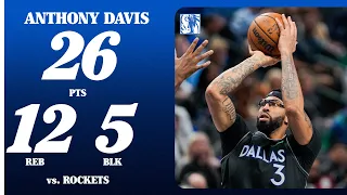 Anthony Davis 26 PTS 12 REB 5 BLK vs Houston Rockets January 3 2026
