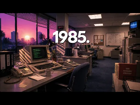 Back to 1985 | After Hours at the Office (1 Hour Synthwave Mix)