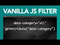 Frontend Tutorial Lazy Loading Vanilla JS Filtering